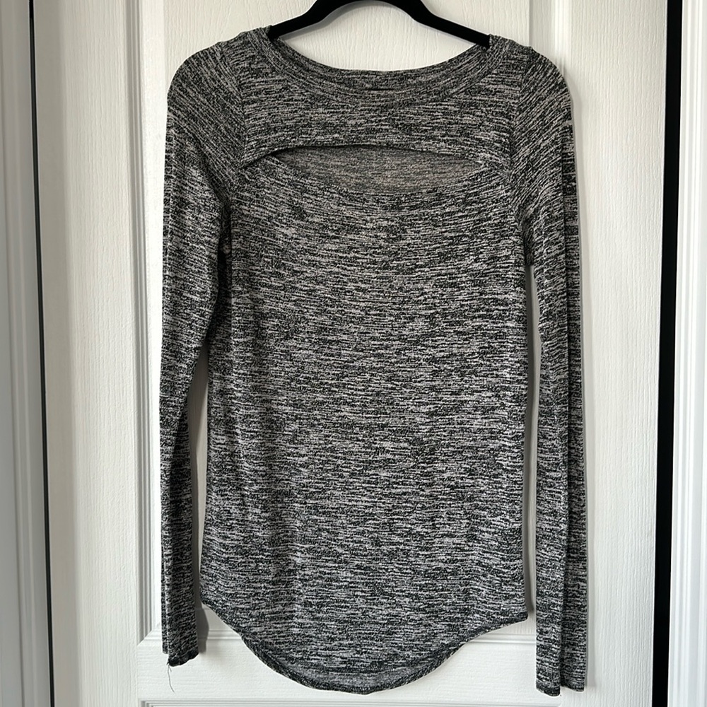 Aritzia long sleeve top with chest cut out size M